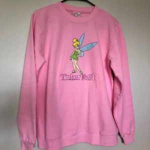 Disney Store Pink Tinker Bell Sweatshirt Small